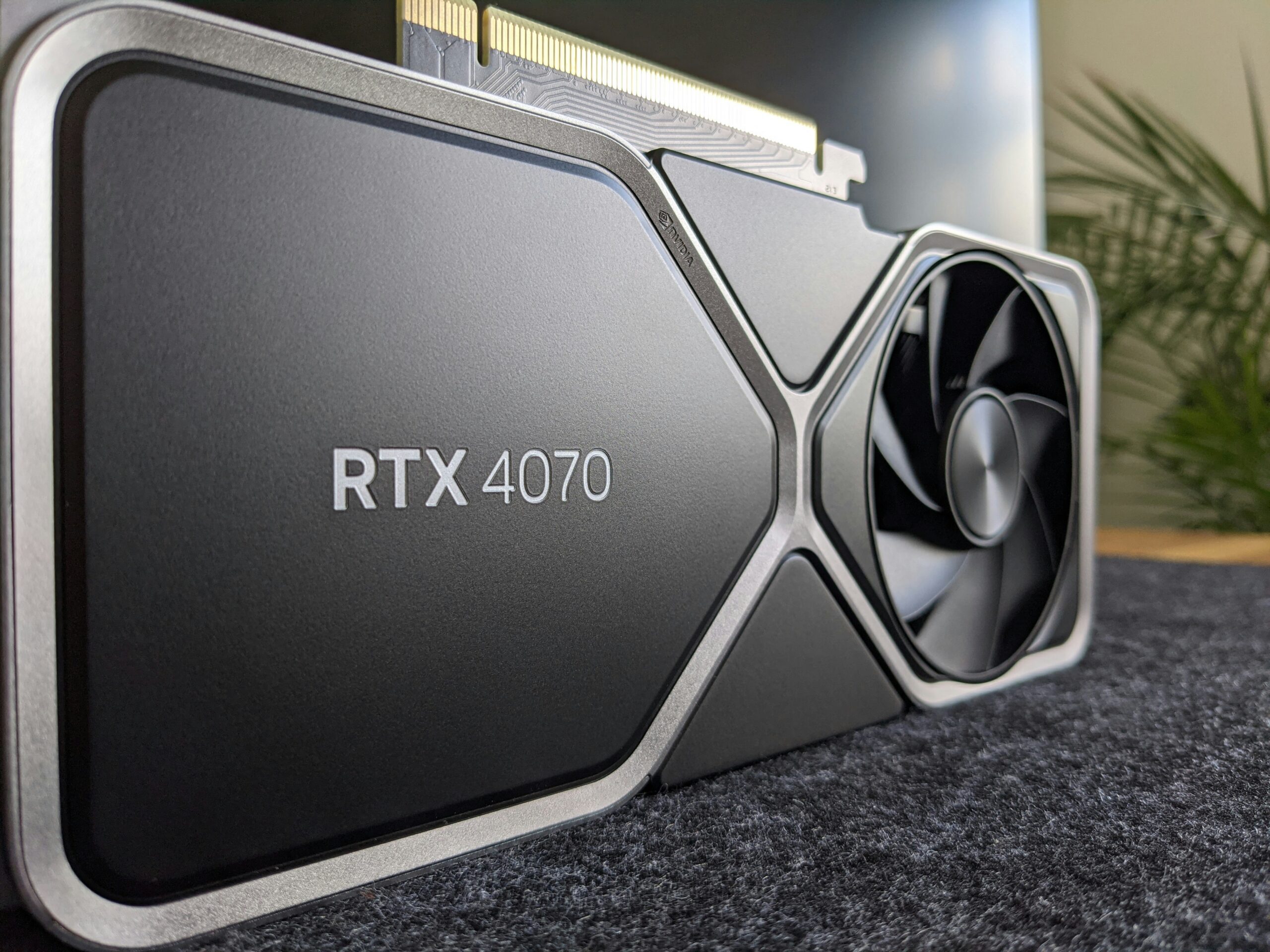 Why is Nvidia stock up: an Nvidia GeForce graphics card